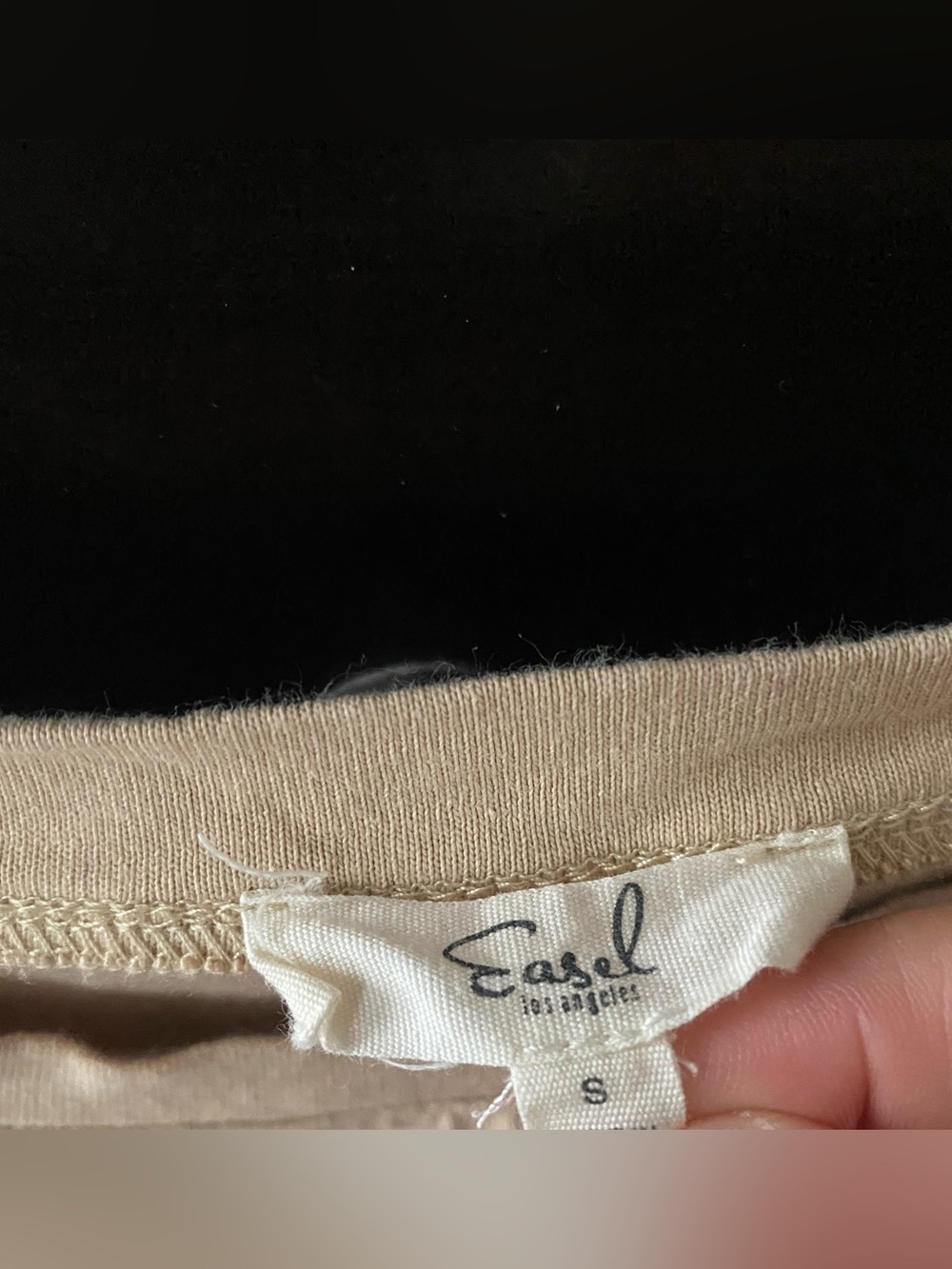 easel Cream Sweatshirt with Brown Studded Star NWOT - Picture 4 of 4
